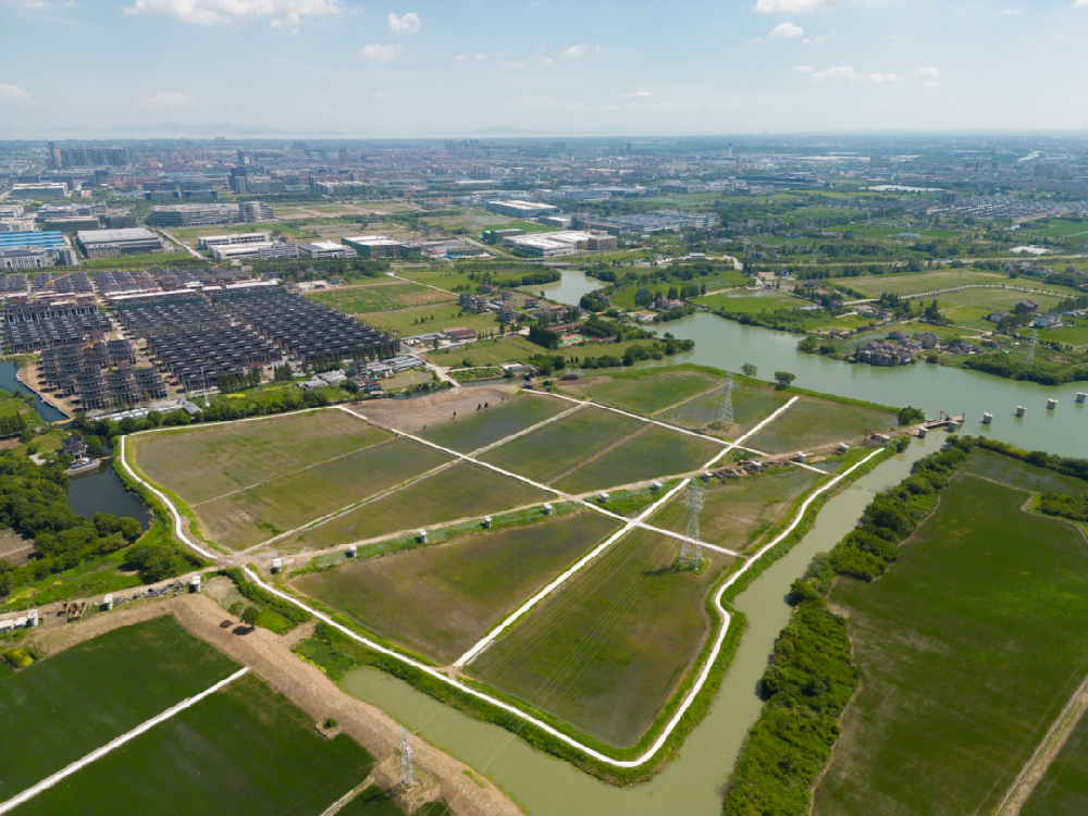 湖州 旧馆街道万亩方项目机耕路、游步道、沟渠